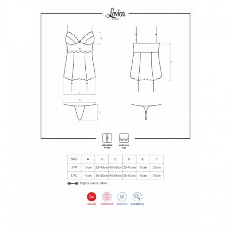 Lovica corset  thong Red