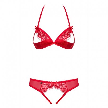 870-SEC-3 Ensemble 2 pcs ouvert - Rouge