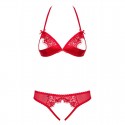 870-SEC-3 Ensemble 2 pcs ouvert - Rouge