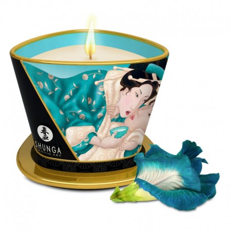Bougie de massage lueur  caresses - Sensual - Fleurs des iles 