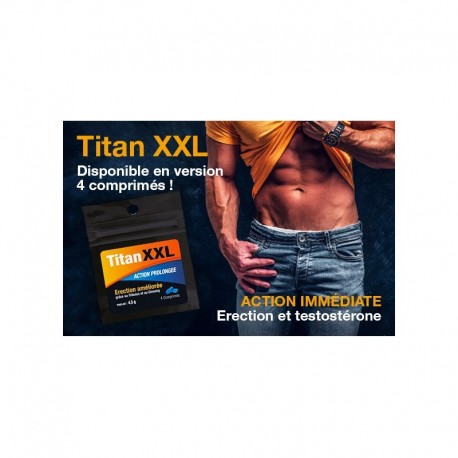 Titan XXL Homme - 4 comprimés