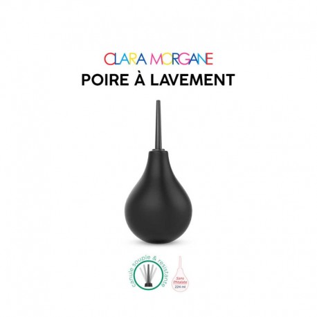 Poire à lavement Clara Morgane - Noir