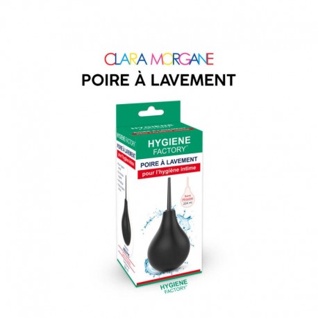 Poire à lavement Clara Morgane - Noir