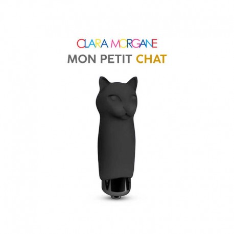 Mini vibromasseur Mon petit chat Clara Morgane - Noir