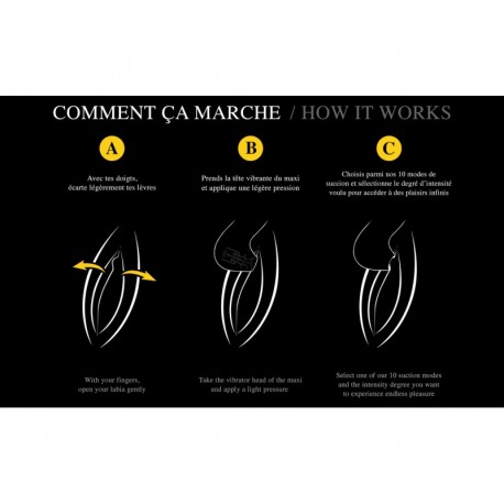 Le Maxi stimulateur clitoridien - Noir