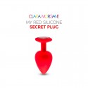 My red silicone secret plug medium