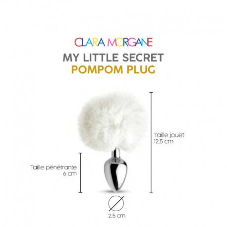 My little secret pompom plug - blanc