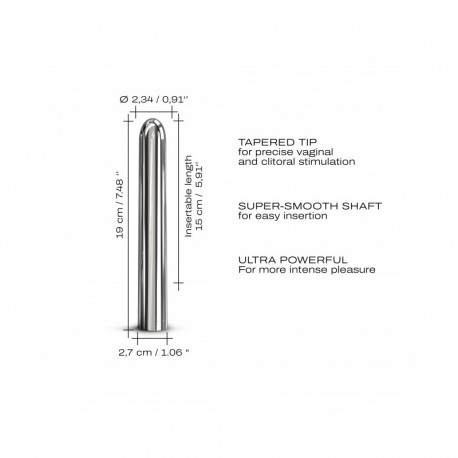 Vibromasseur Dorcel Silver Star 2.0 19 cm - Argent