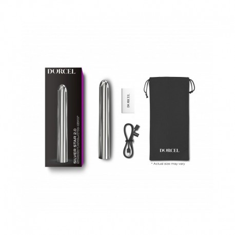 Vibromasseur Dorcel Silver Star 2.0 19 cm - Argent
