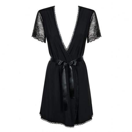 Déshabillé "Miamor Peignoir Black L/XL"