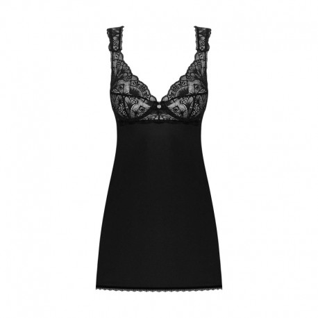 Donna Dream babydoll et String - Noire
