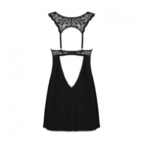 Donna Dream babydoll et String - Noire