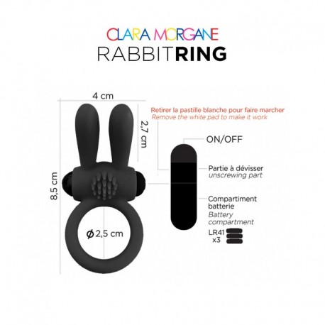 Rabbit Ring Clara Morgane - Noir
