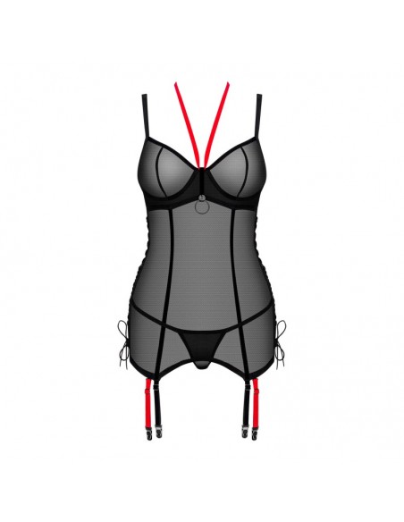 Glandez guêpière et string - Noir