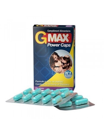20 Gélules Gmax "Power Caps Homme"