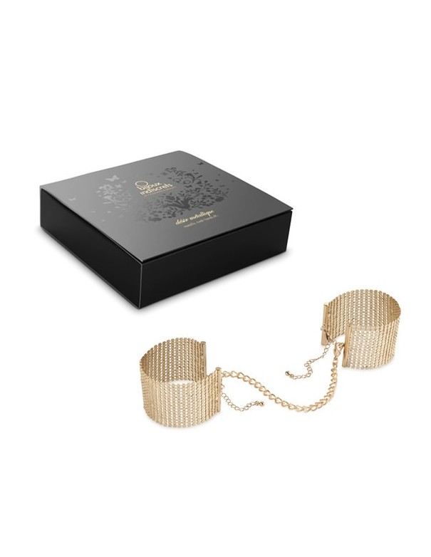 Menottes "Désir Métallique Dorées"