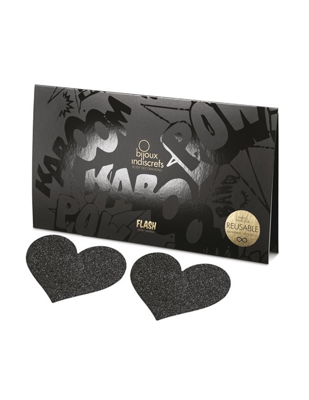 Nipples "Flash Coeur Noir"