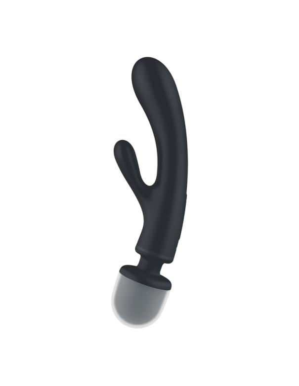 Triple lover Rabbit et Wand Satisfyer - Noir