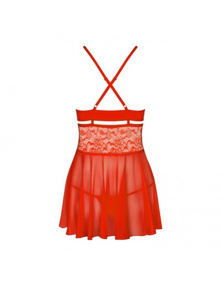Nuisette "838-BAB-3 Babydoll Red"