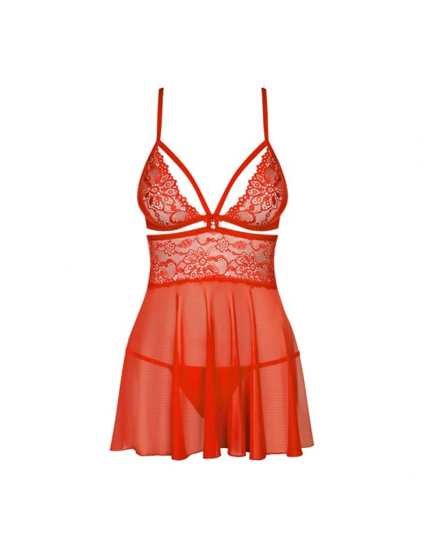 Nuisette "838-BAB-3 Babydoll Red"
