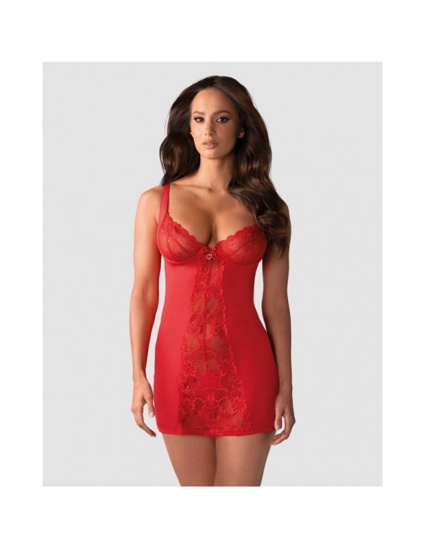 Nuisette "Heartina Chemise Red"