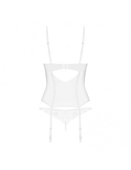 Alissium corset et string - Blancs