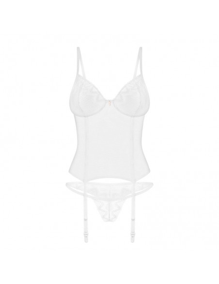 Alissium corset et string - Blancs