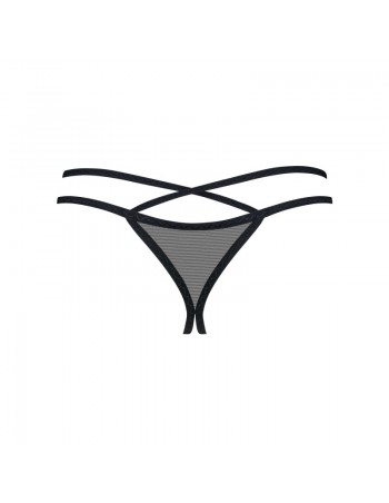 Vila blanes string ouvert - Noir 2