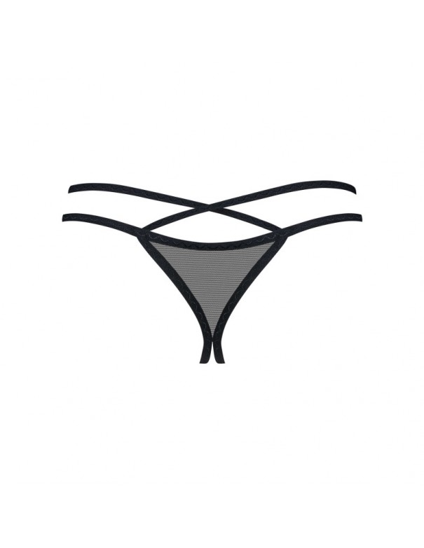 Vila blanes string ouvert - Noir