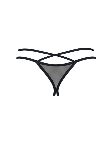 Vila blanes string ouvert - Noir