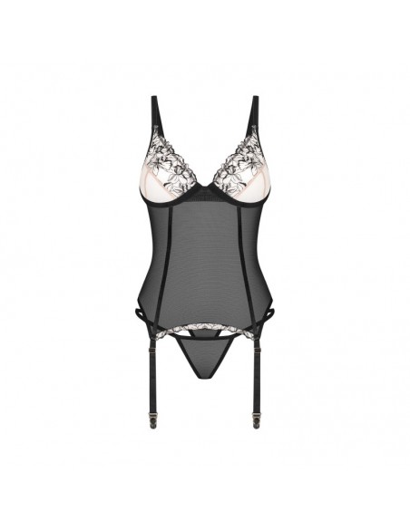 Vila blanes corset et string - Noirs