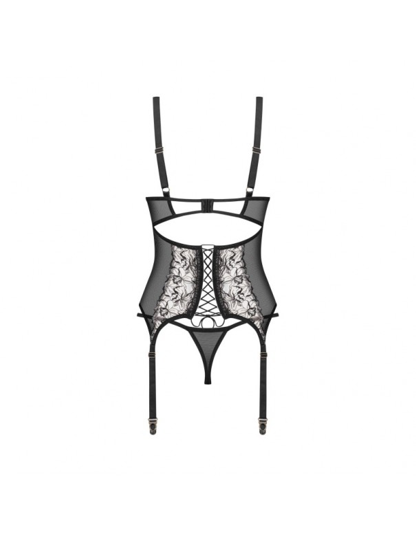 Vila blanes corset et string - Noirs