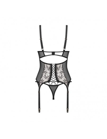Vila blanes corset et string - Noirs