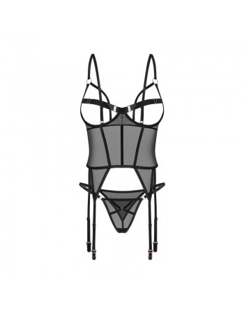 Euridia corset et string - Noirs