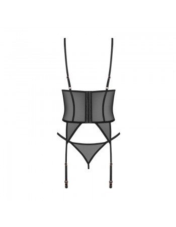 Euridia corset et string - Noirs 2