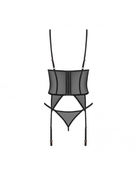 Euridia corset et string - Noirs