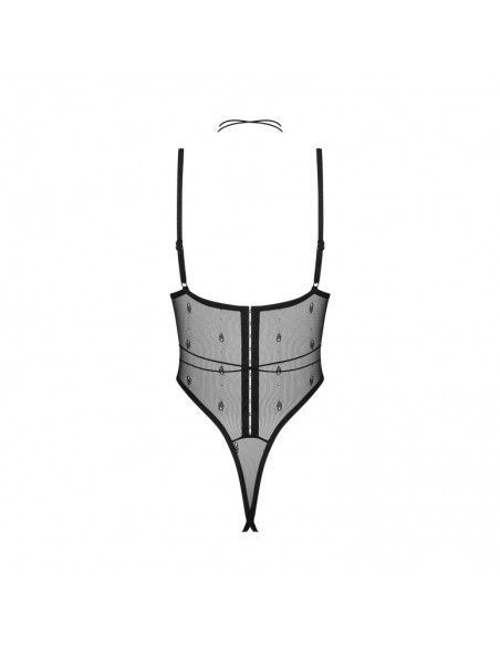 Anniverse special body ouvert et harnais - Noirs