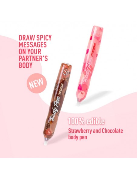 Présentoir stylos comestibles Fraise et Chocolat