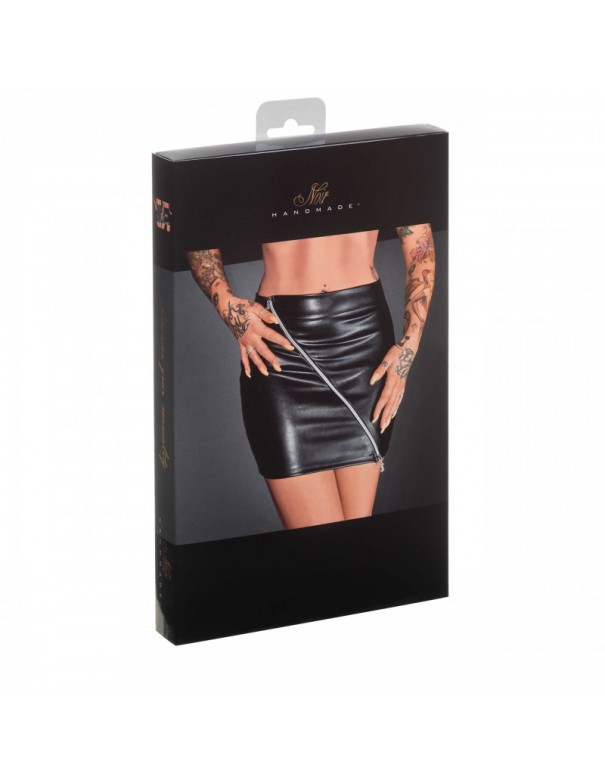 F126 Minijupe en cuir écologique