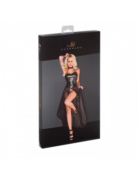 F139 Powerwetlook robe en tulle
