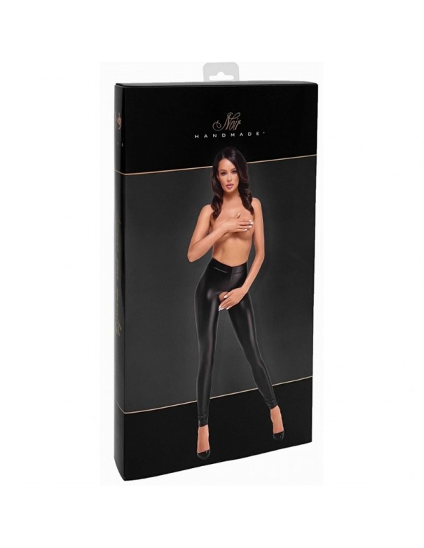 F304 Leggings Taboo wetlook avec entrejambe et fesses ouvertes