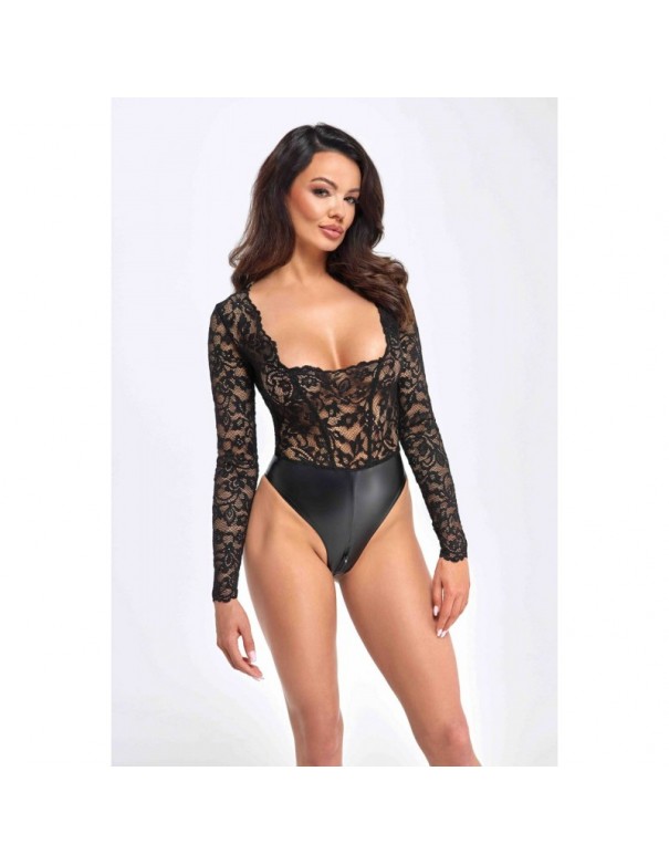 F296 Body Psyche en dentelle et wetlook