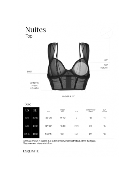 Nuites top - Noir