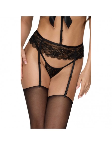 Bondage 244 ensemble lingerie 4 pièces - noir