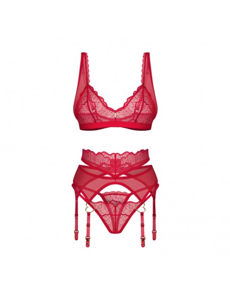 Cupide Desir ensemble 3 pièces - Rouge