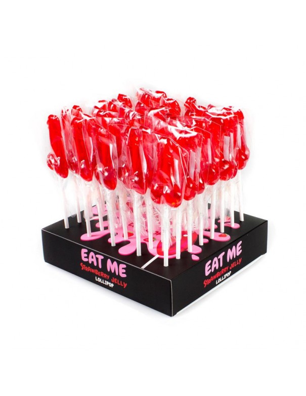 PRÉSENTOIR SUCETTE PÉNIS FRAISE