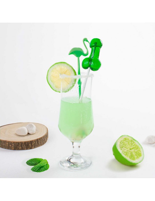 SUCETTE PÉNIS MOJITO AVEC ALCOOL