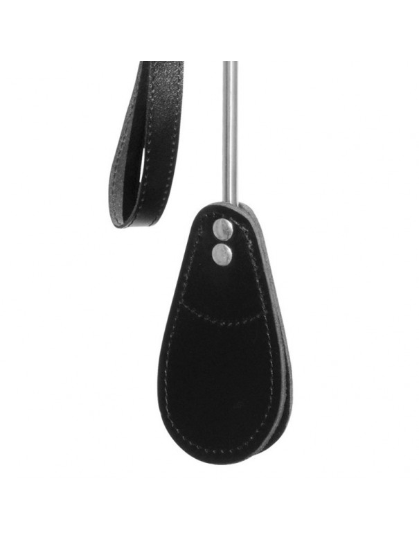 Cravache Métal Courte mèche Large Noir