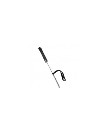 Cravache "Métal Courte Mèche Longue Noir"