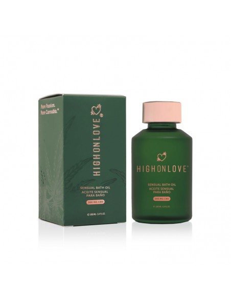 Huile de bain sensuelle avec 300 mg de CBD - 100 ml